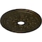 Ekena Millwork Rose and Ribbon Ceiling Medallion (Fits Canopies up to 4"), 23 5/8"OD x 4"ID x 1 1/2"P, Green Gold CM23ROGGS - alternate 3